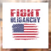Oligarchie Protesteer Raamsticker (Vel 2)