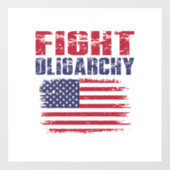Oligarchie Protesteer Raamsticker (Vel)