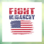 Oligarchie Protesteer Raamsticker (Vel 3)