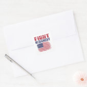 Oligarchie Protesteer Vierkante Sticker (Envelop)