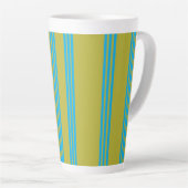 Olijf Aura  Blauw Latte Mok (Rechterhoek)