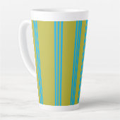 Olijf Aura  Blauw Latte Mok (Linkerhoek)