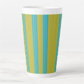 Olijf Aura  Blauw Latte Mok (Voorkant)