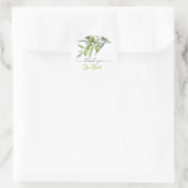 Olijf Baby shower Dank u Ronde Sticker (Tas)