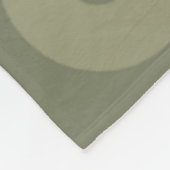 Olijf Beige Cirkel Bubble Minimale Eenvoudig Patro Fleece Deken (Hoek)