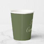 Olijf & Beige Trouw Cups Papieren Bekers (Rechts)