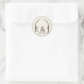 Olijf Botanische Trouw Envelope Zegel Sticker (Tas)