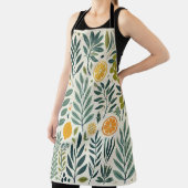 Olijf & Citrus Print Schort (Insitu)