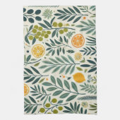 Olijf & Citrus Print Theedoek (Verticaal)