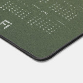 Olijf  Desk Mat met Mid-Year Calendar (Hoek)