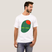 Olijf een beetje T-shirt (Voorkant volledig)