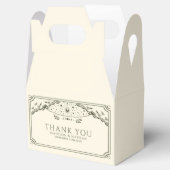 Olijf Elegant Gotische Tarot Kaart Bruiloft Bedankdoosjes (Geopend)