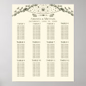 Olijf Elegant Mystiek Tarot Bruiloft Zitkaarten Poster (Voorkant)