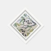 Olijf en grijze mediterrane stijl Cocktail Napkin Servet (Hoek)