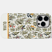Olijf en Kruiden Minimaal Elegant Persoonlijk Case-Mate iPhone Case (Achterkant (horizontaal))