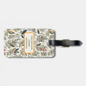 Olijf en Kruiden Minimale Elegant Gepersonaliseerd Bagagelabel (Achterkant horizontaal)