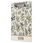 Olijf en Kruiden Minimale Elegant Gepersonaliseerd Klembord (Links)