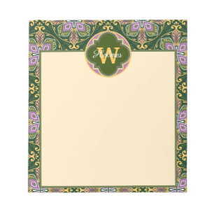 Olijf en lavender Azulejos Notitieblok