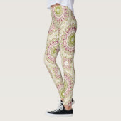 Olijf en Roos Mandala Pattern Leggings (Links)
