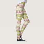 Olijf en Roos Mandala Pattern Leggings (Rechts)