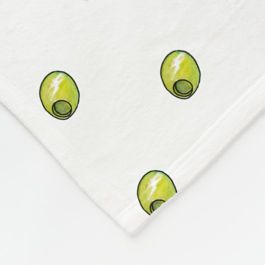 Olijf Fleece Deken (Hoek)