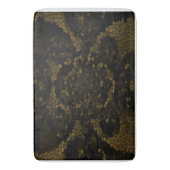 Olijf Glas in lood vlinder Badmat (Voorkant Verticaal)