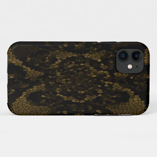 Olijf Glas in lood vlinder Case-Mate iPhone Case (Achterkant (horizontaal))