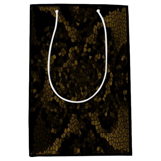 Olijf Glas in lood vlinder Medium Cadeauzakje (Voorkant)