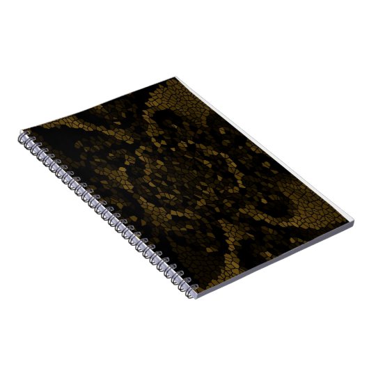 Olijf Glas in lood vlinder Notitieboek (Rechterzijde)