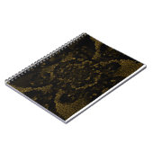 Olijf Glas in lood vlinder Notitieboek (Linkerzijde)