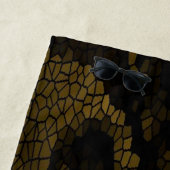 Olijf Glas in lood vlinder Strandlaken (In situ)