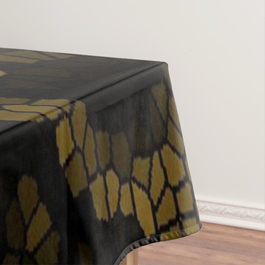 Olijf Glas in lood vlinder Tafelkleed (Voorbeeld)