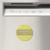 Olijf & Goud Damast Trouwmagneet Magneet (Insitu (Vaatwasser))