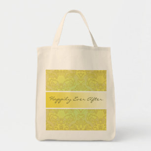 Olijf & Goud Damast Trouwtas Tote Bag