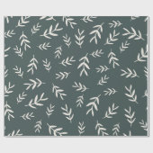 Olijf, groen lef, kerstpapier cadeaupapier (Vlak)