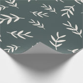 Olijf, groen lef, kerstpapier cadeaupapier (Hoek)