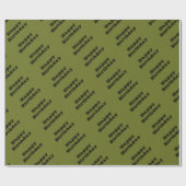 Olijf groene vaste kleur cadeaupapier (Vlak)