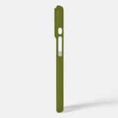 Olijf groene vaste kleur Case-Mate iPhone case (Achterkant / Links)