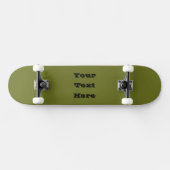 Olijf groene vaste kleur persoonlijk skateboard (Horizontaal)