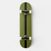 Olijf groene vaste kleur persoonlijk skateboard (Voorkant)