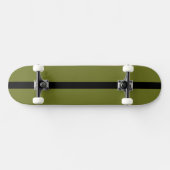 Olijf groene vaste kleur persoonlijk skateboard (Horizontaal)