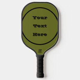 Olijf groene vaste kleur pickleball paddle