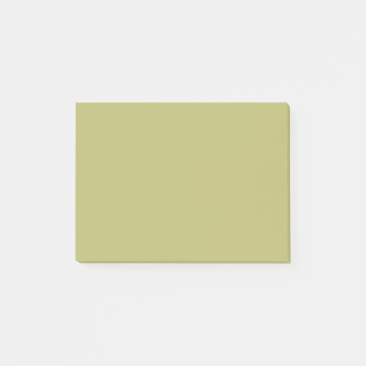 Olijf groene vaste kleur post-it® notes (Voorkant)