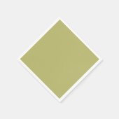 Olijf groene vaste kleur servet (Hoek)