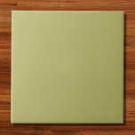 Olijf groene vaste kleur tegeltje<br><div class="desc">Olijf groene vaste kleur</div>
