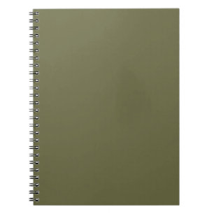Olijf groene, vaste kleurenafdrukken notitieboek