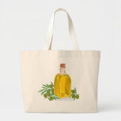 Olijf Grote Tote Bag (Voorkant)