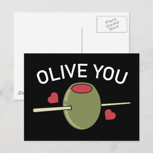 Olijf je briefkaart (Voorkant / Achterkant)