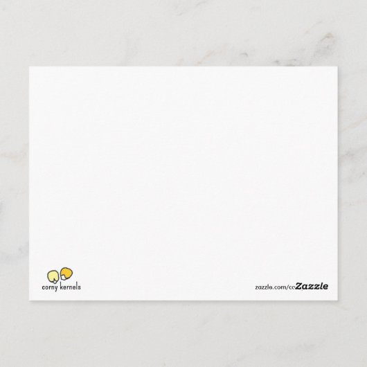 "Olijf je!" Briefkaart (Achterkant)