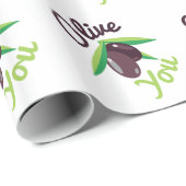 Olijf je cadeaupapier (Rol Hoek)